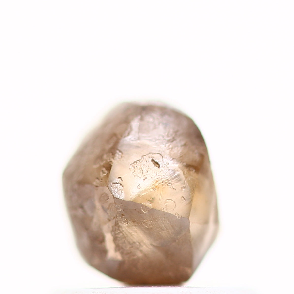 0.97 Carat Natural Champagne Brown Crystal Rough Diamond 5.40 MM - Blackdiamond