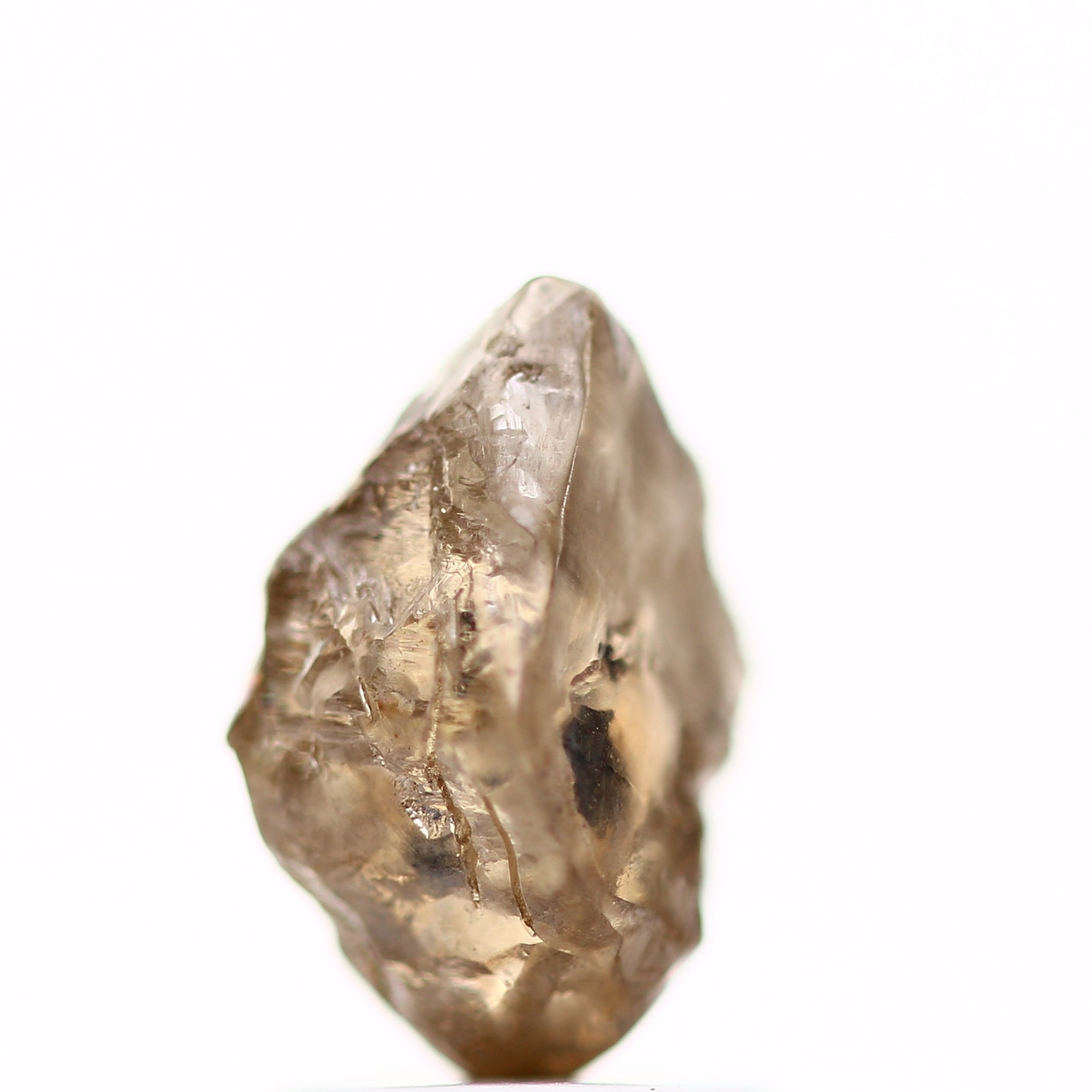 1.95 Carat Natural Cognac Brown Crystal Rough Diamond 9.20 MM - Blackdiamond