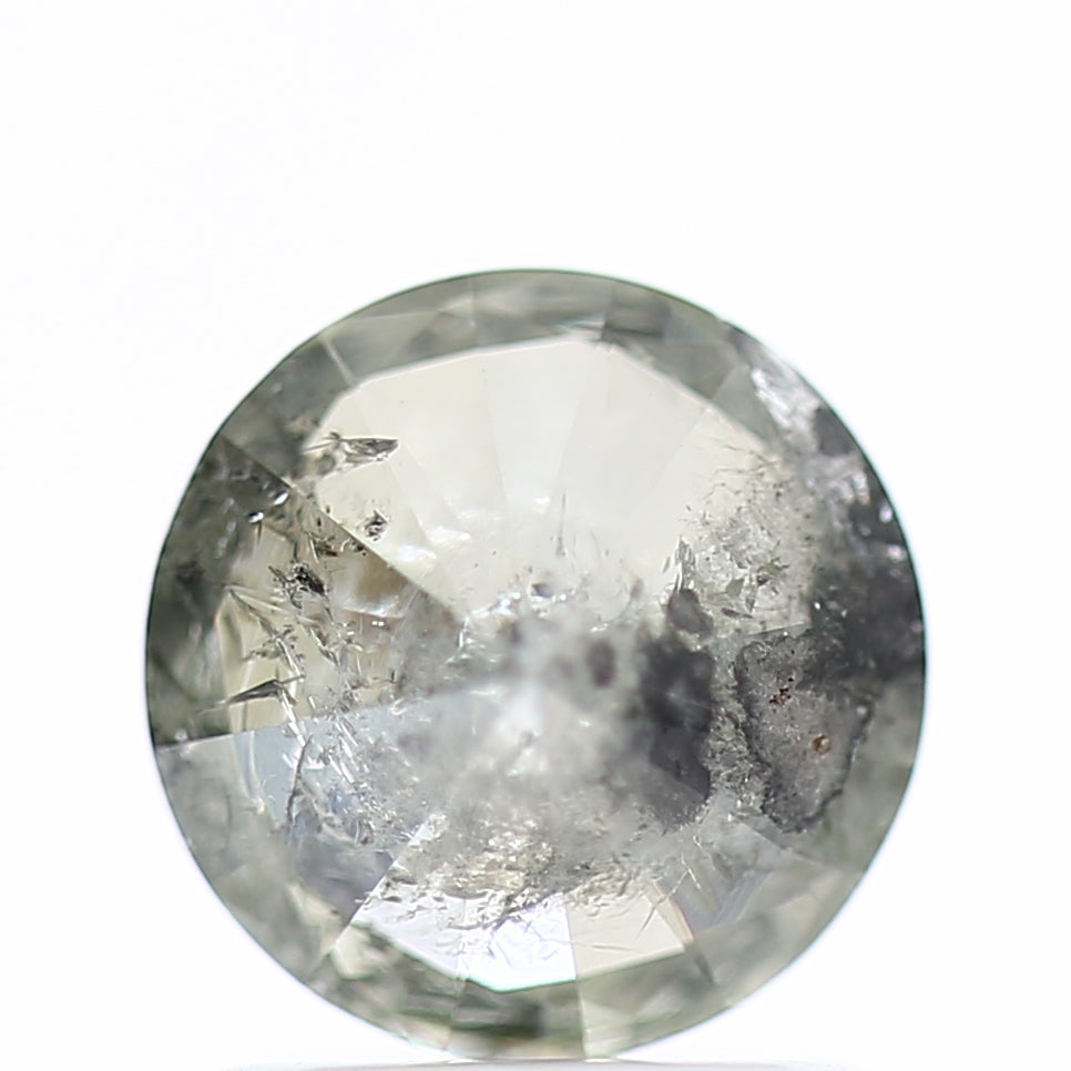 1.16 Carat Round Salt and Pepper For Celestial Diamond Ring 6.82 MM