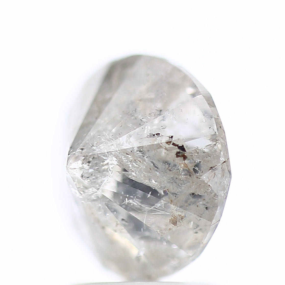 2.51 Carat Icy Gray Salt and Pepper Natural Celestial Diamond 8.50 MM