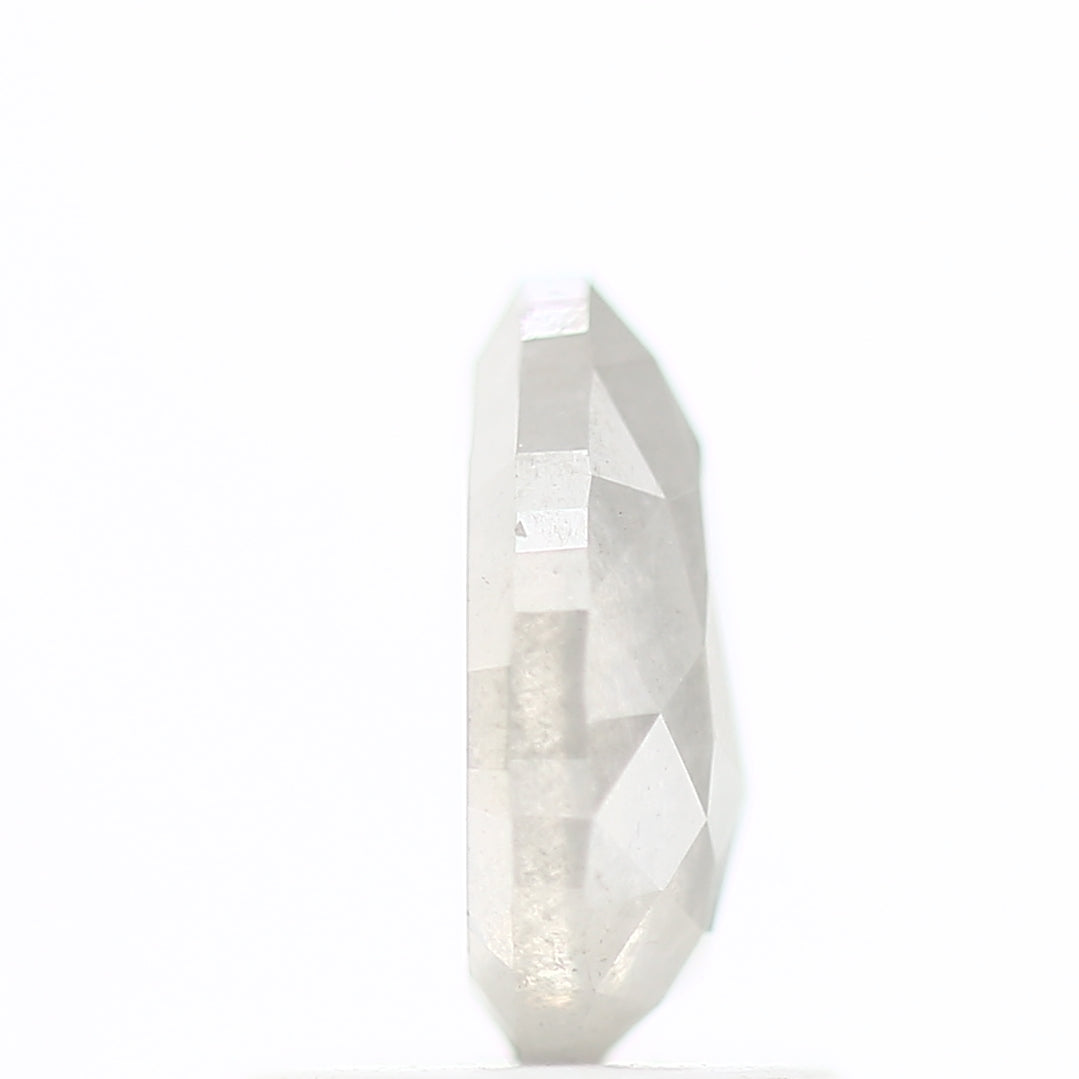 0.95 Carat Natural Icy Diamond Salt and Pepper Pear Diamond 7.49 MM