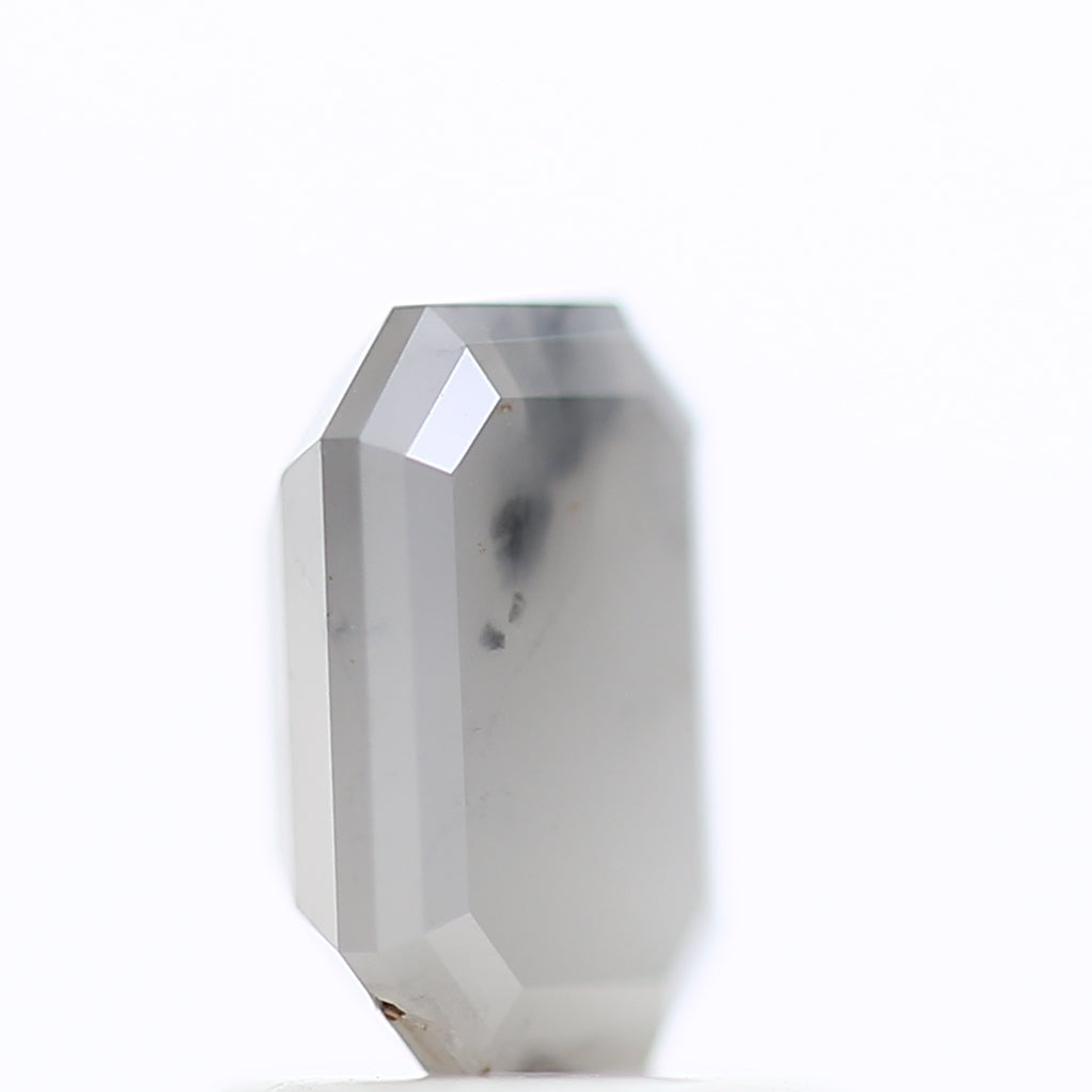 1.12 Carat Ombre Diamonds For Emerald Salt and Pepper Engagement Ring