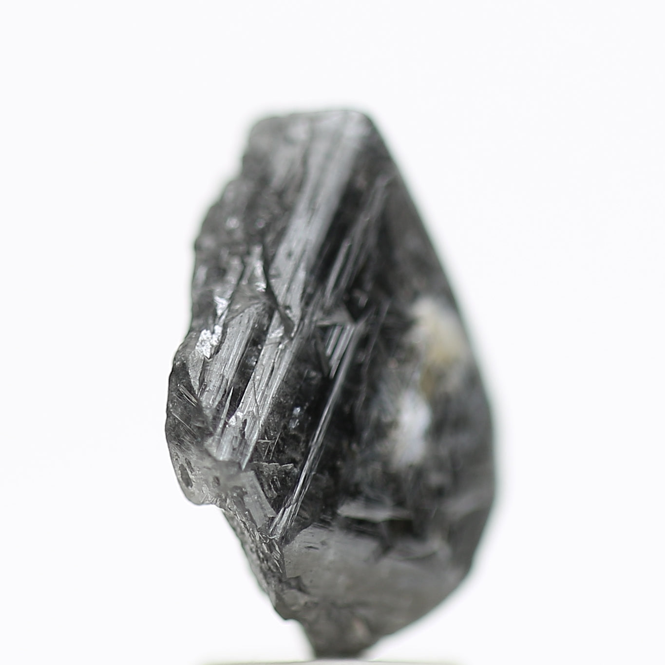 4.07 Carat Natural Black Rough Diamond Raw Octahedron Uncut