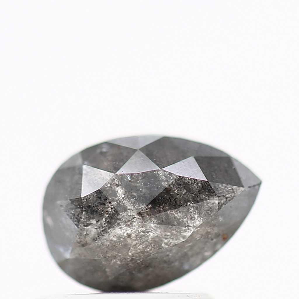 0.87 Carat Fancy Gray Natural Diamond For Pear Diamond Solitaire Ring
