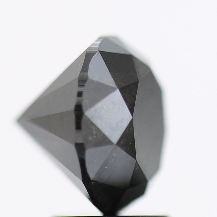 2.81 Carat Fancy Black Round Brilliant Diamond GIA Certified