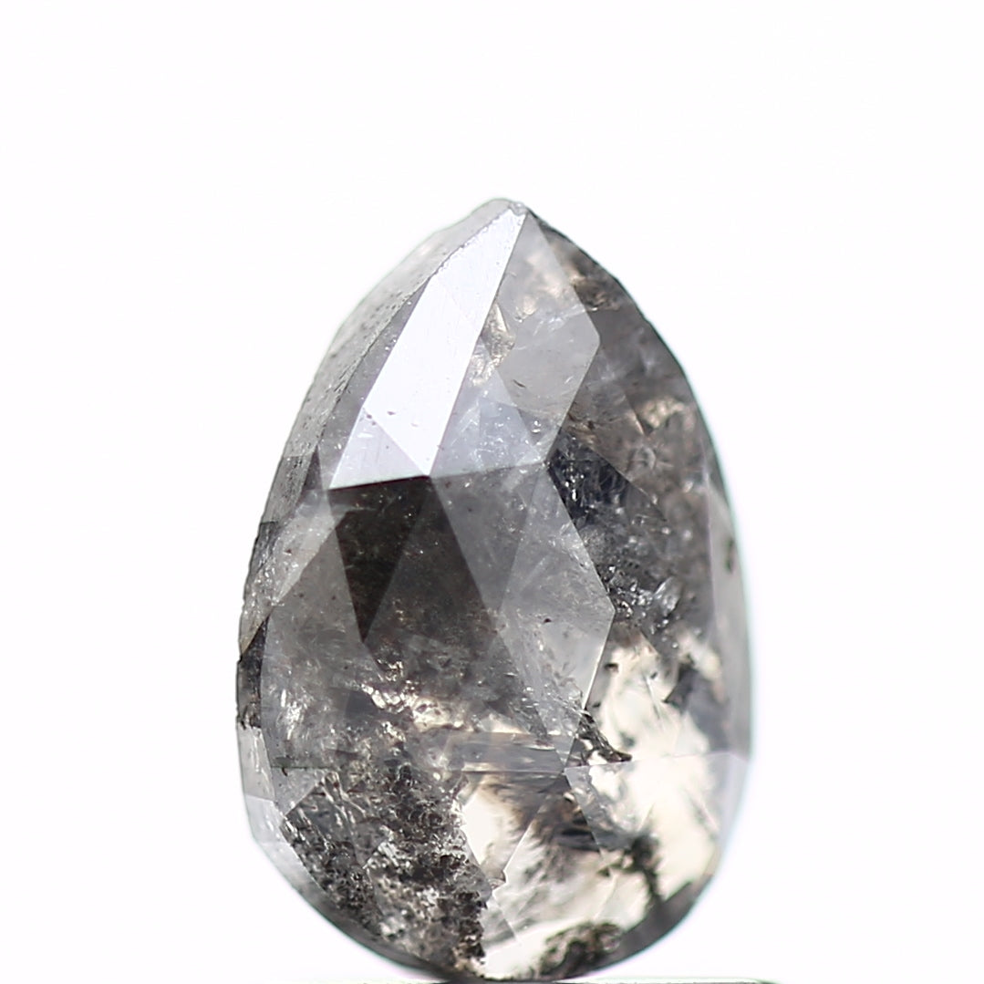 1.13 Carat Checkerboard Cut Diamond For Pear Shaped Diamond Wedding Ring