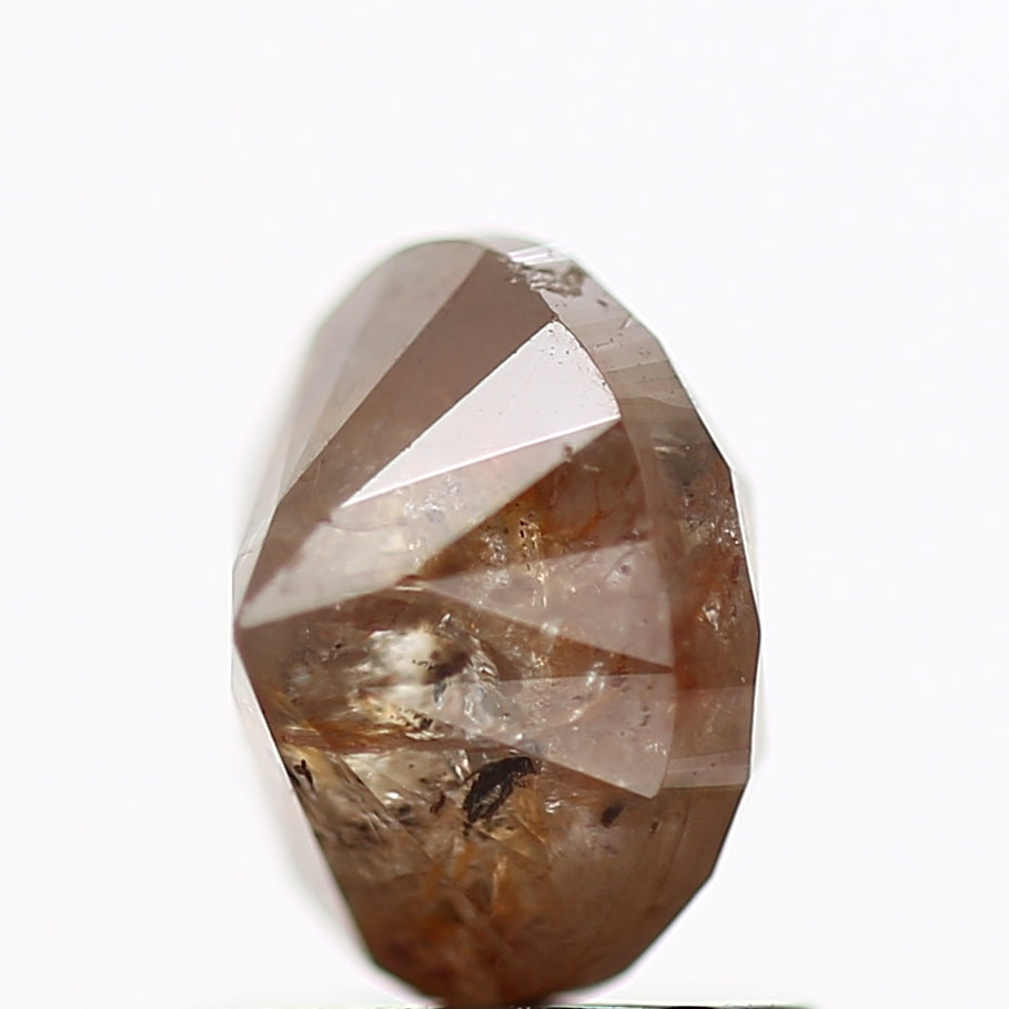 1.40 Carat Oval Orange Salt and Pepper Diamond 6.7 MM