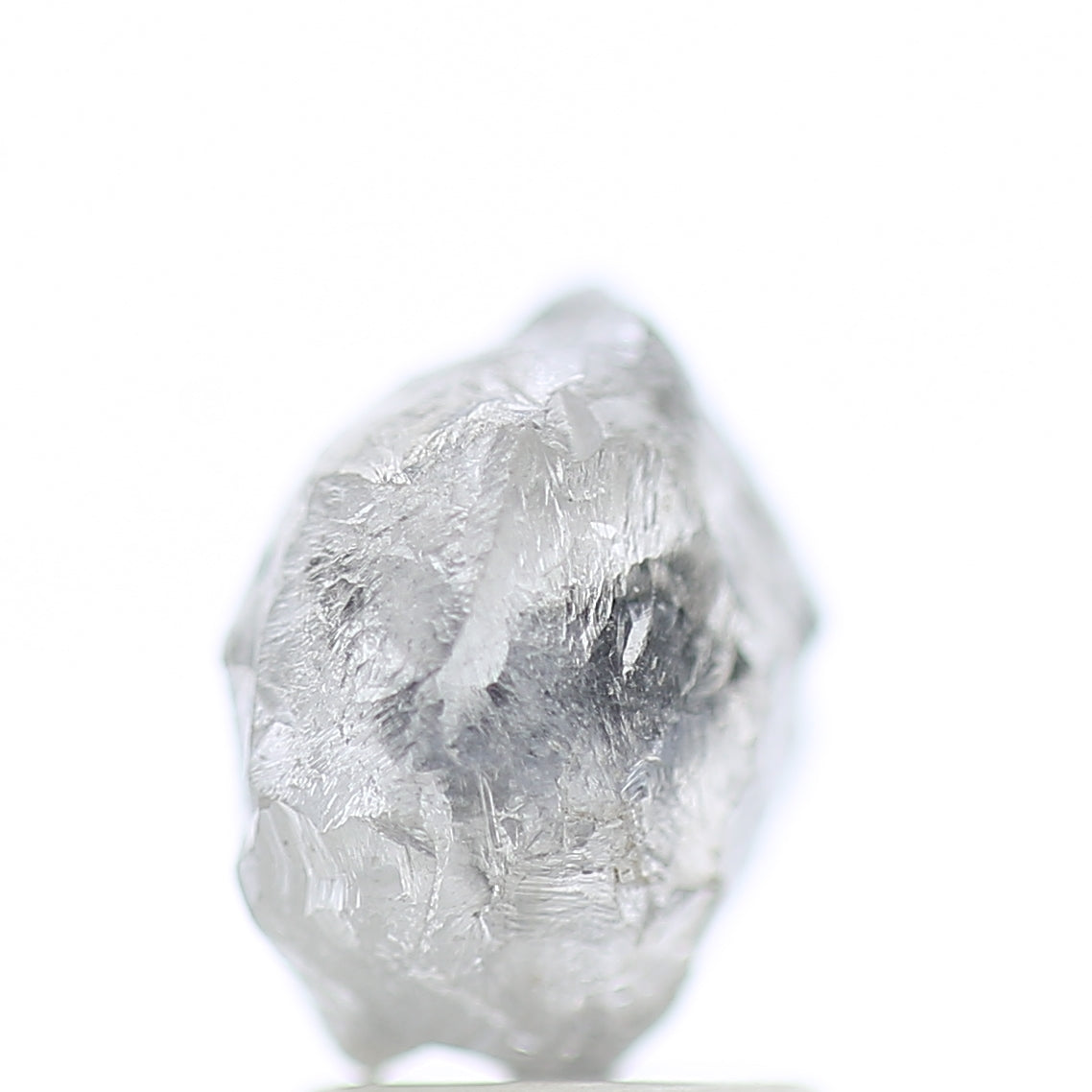 3.40 Carat Natural Fancy Grey Icy Rough Diamond