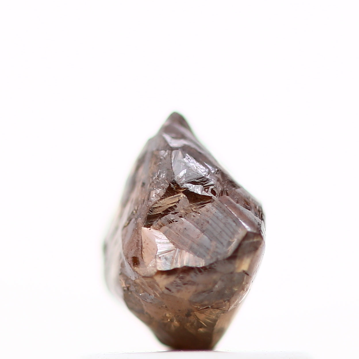 0.80 Carat Cognac Brown Octahedron Raw Natural Rough Diamond 5 MM - Blackdiamond
