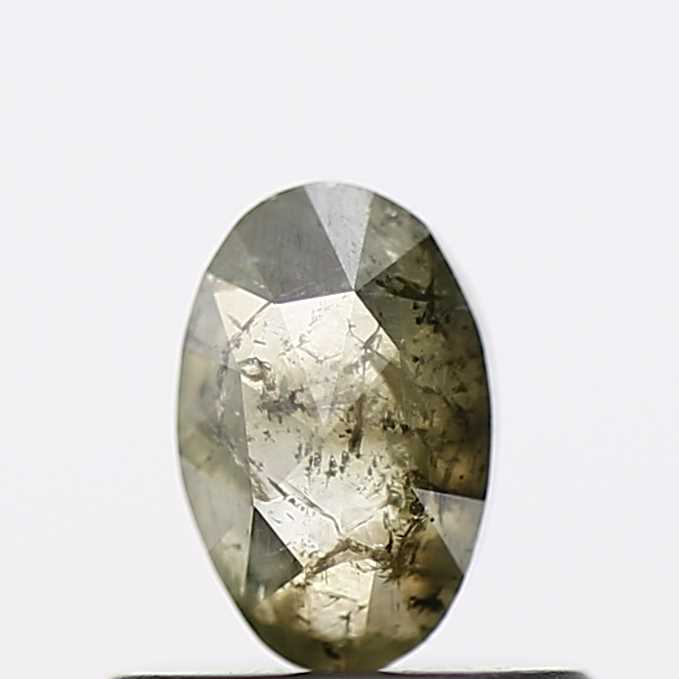 0.43 Carat Oval Cut Green Natural Loose Diamond 5.6 MM