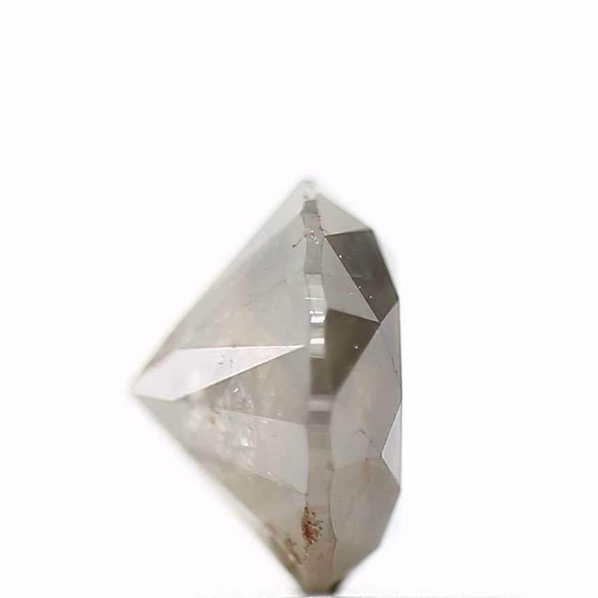 0.96 carat, Fancy Gray Diamond, Round Shape, Natural Diamond 6 MM - Blackdiamond