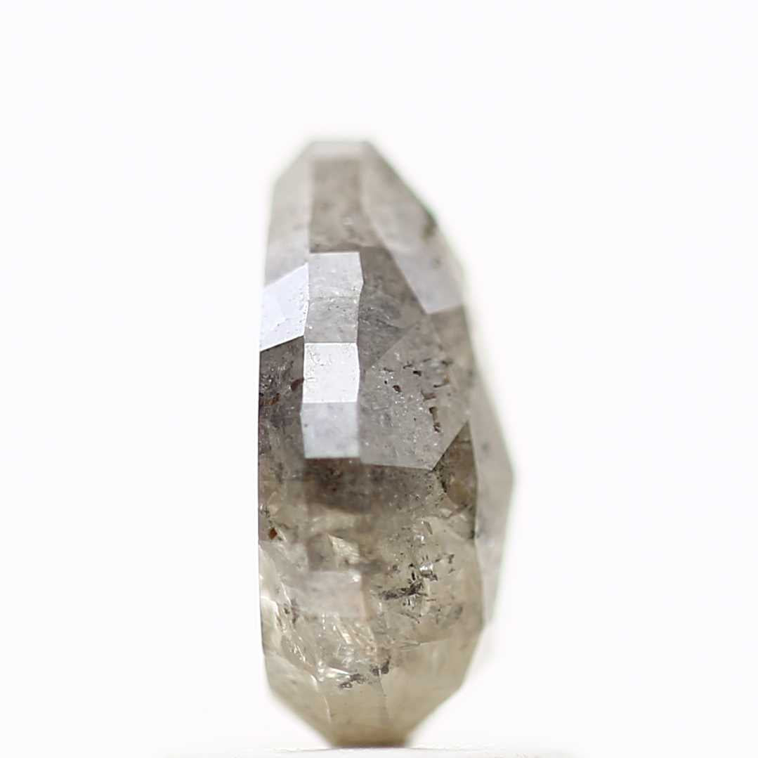 1.43 Carat Natural Gray Salt and Pepper Diamond 8.27 MM