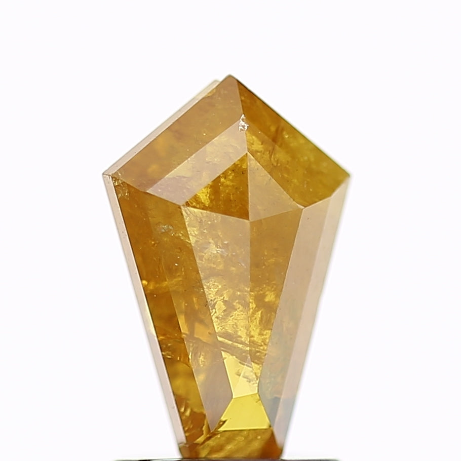 1.32 Carat Natural Yellow Kite Salt and Pepper Diamond 9.25 MM