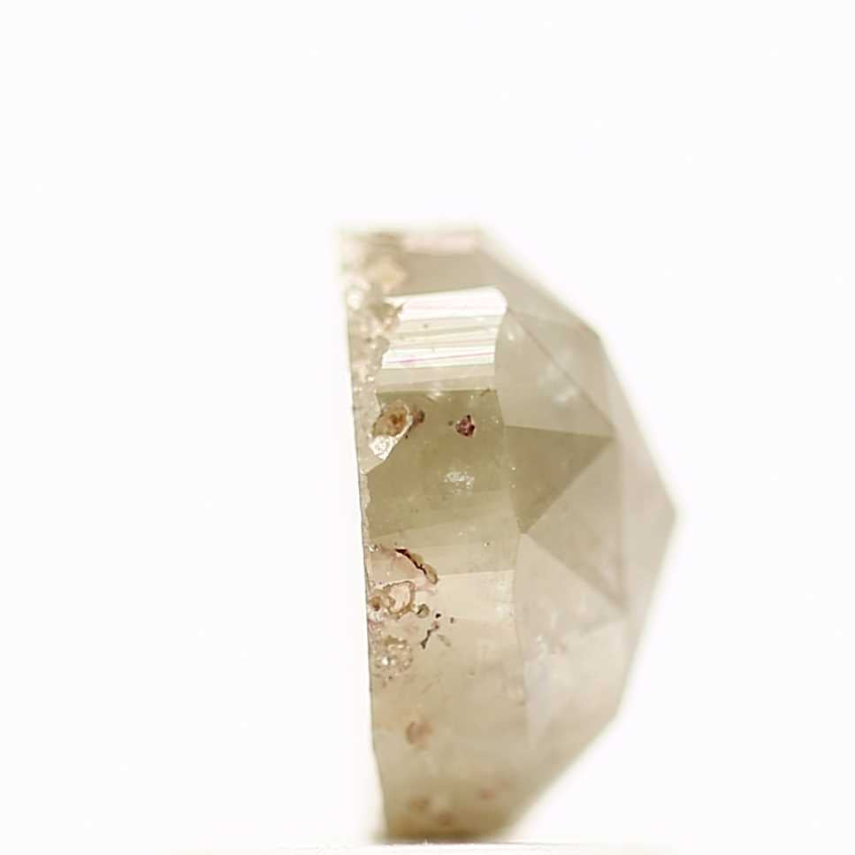 1.21 Carat Gray Oval Rose Cut Natural Loose Diamond 6.85 MM