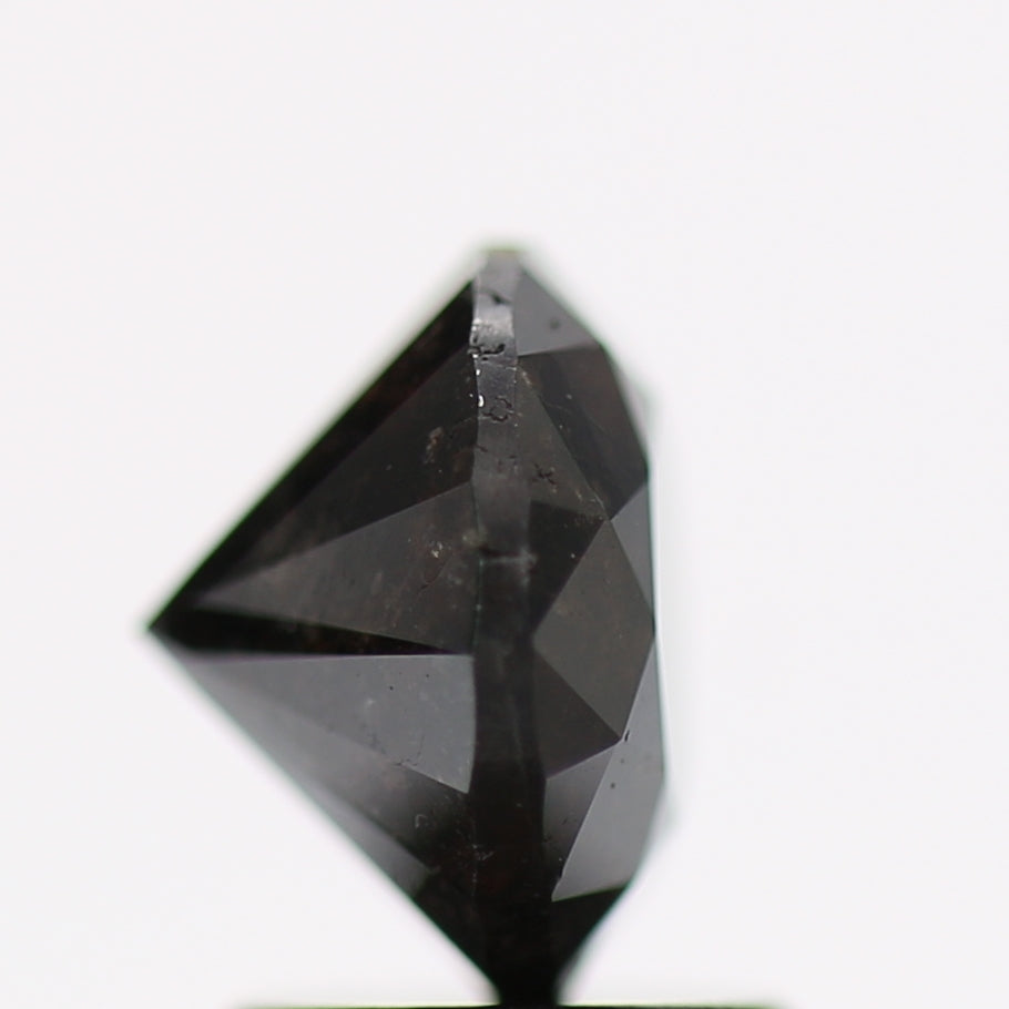 1.86 Carat Fancy Black Round Brilliant Diamond GIA Certified
