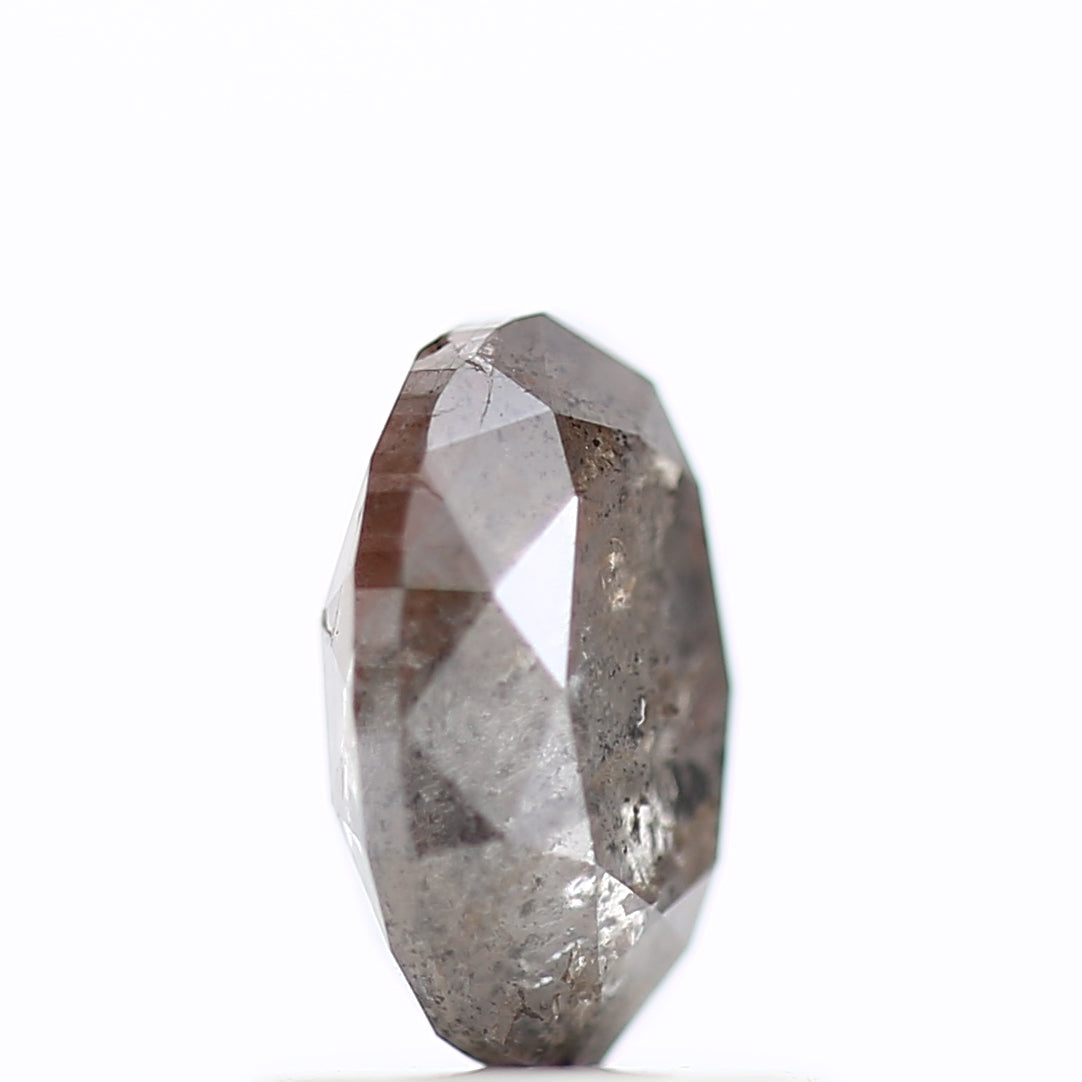 1.11 Carat Oval Salt and Pepper Diamond Double Cut Loose Natural Stone 7.23 MM