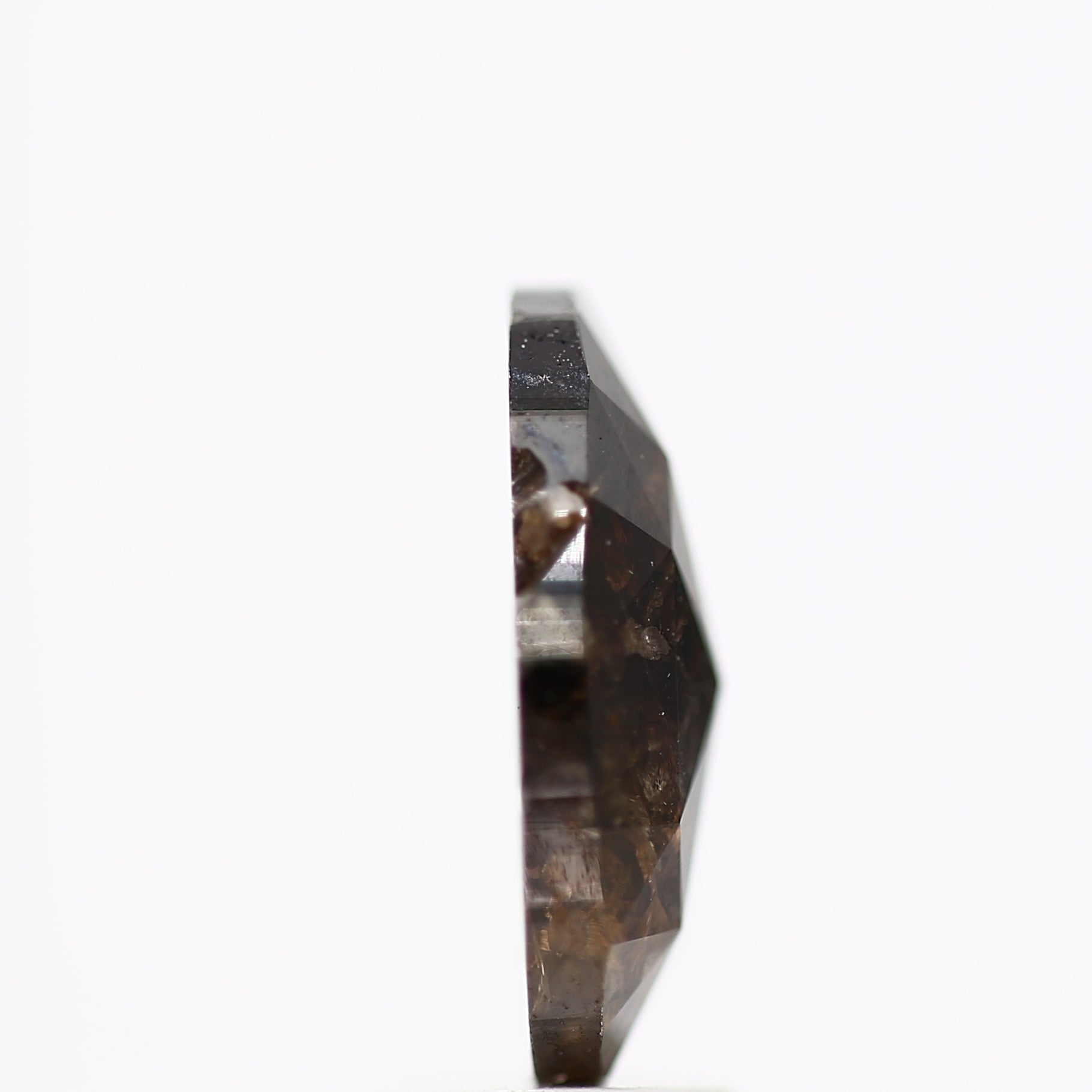 3.40 Carat Oval Natural Rose Cut Diamond 12.64 MM