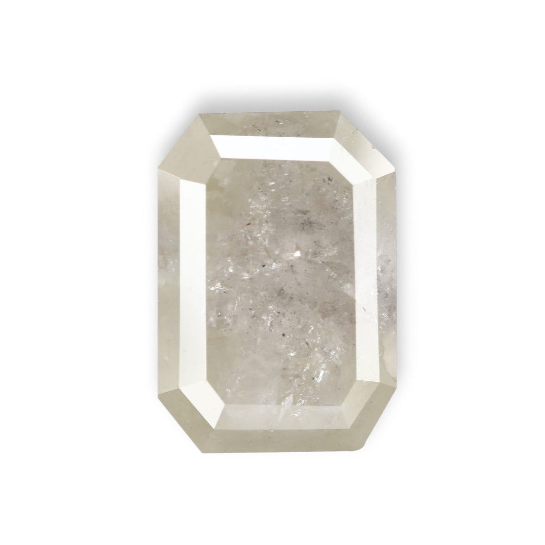 Buy 5 Carat Salt and Pepper Diamonds Emerald Cut Gray 12.39 MM
