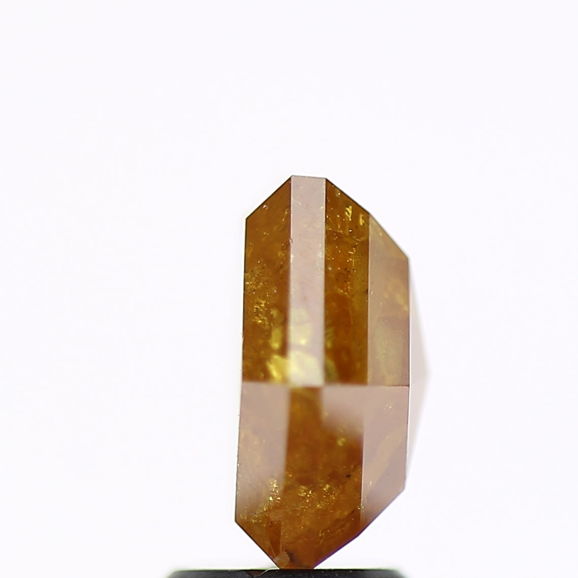 3.88 Carat Natural Yellow Hexagon Salt and Pepper Diamond 9.35 MM