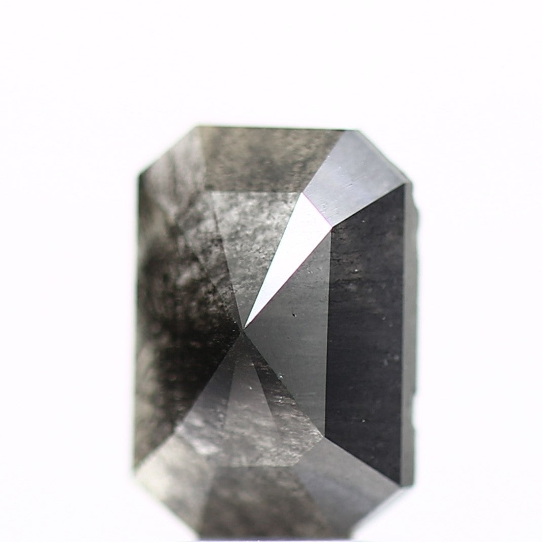 1.22 Carat Fancy Gray Emerald Salt and Pepper Natural Loose Diamond - Blackdiamond