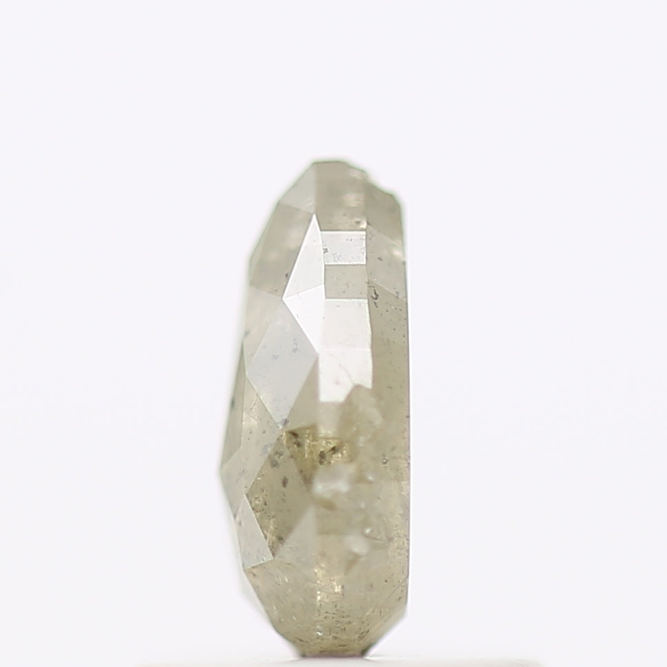 0.74 Carat Yellow Pear Salt and Pepper Diamond 6.91 MM