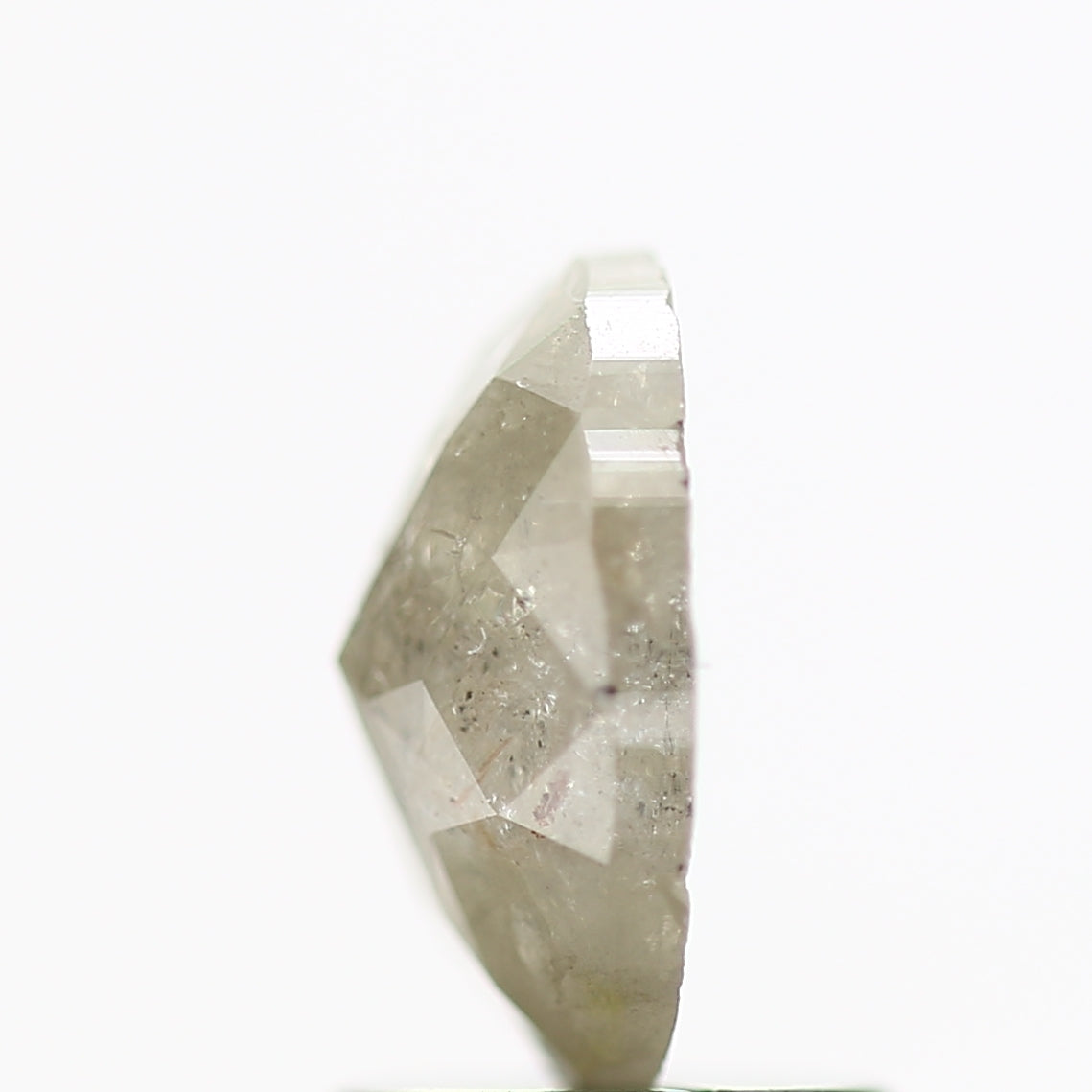 1.28 Carat Salt and Pepper Diamond Oval Gray Natural Loose Diamond 8.20 MM