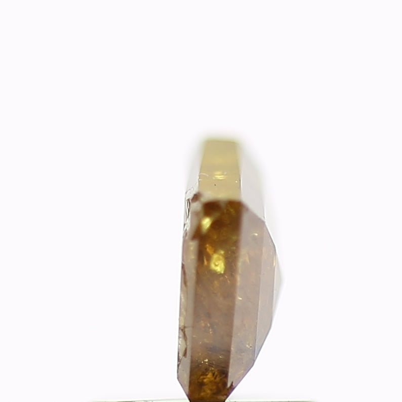 1.01 Carat Natural Yellow Brown Kite Salt and Pepper Diamond 8.2 MM