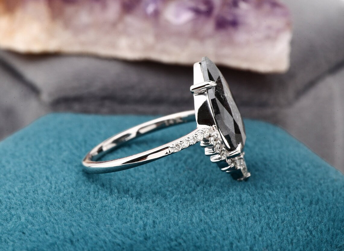 big diamond natural ring