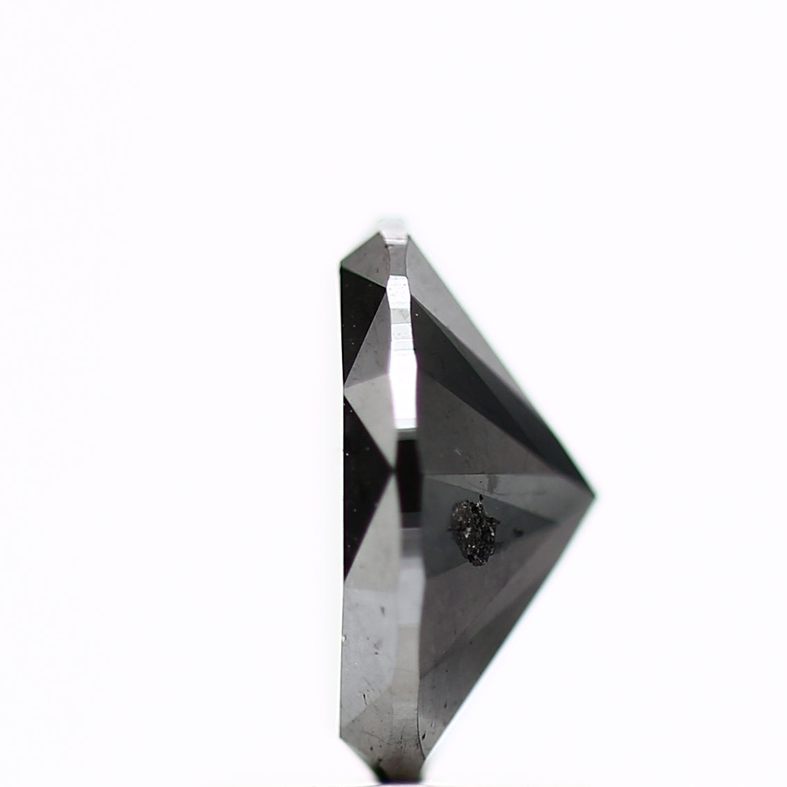 1.28 Carat Fancy Black Oval Diamond Loose 8.08 MM