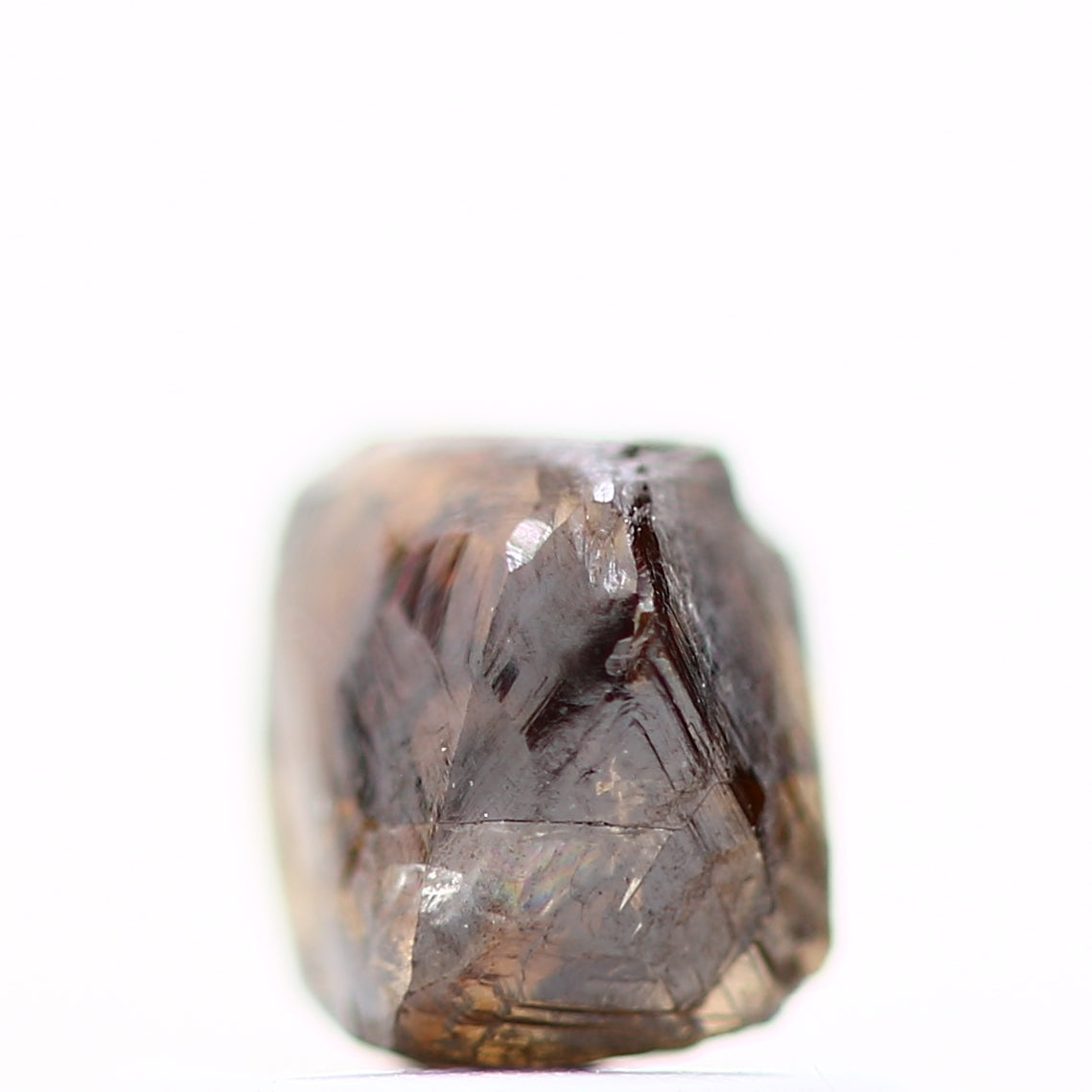 0.89 Carat Natural Champagne Brown Octahedron Rough Diamond 5.30 MM - Blackdiamond