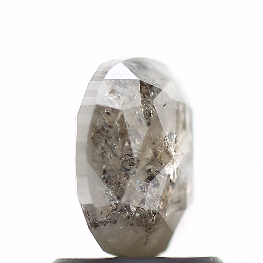 1 Carat Oval Cut Diamond For Salt Pepper Ring 6.65 Carat