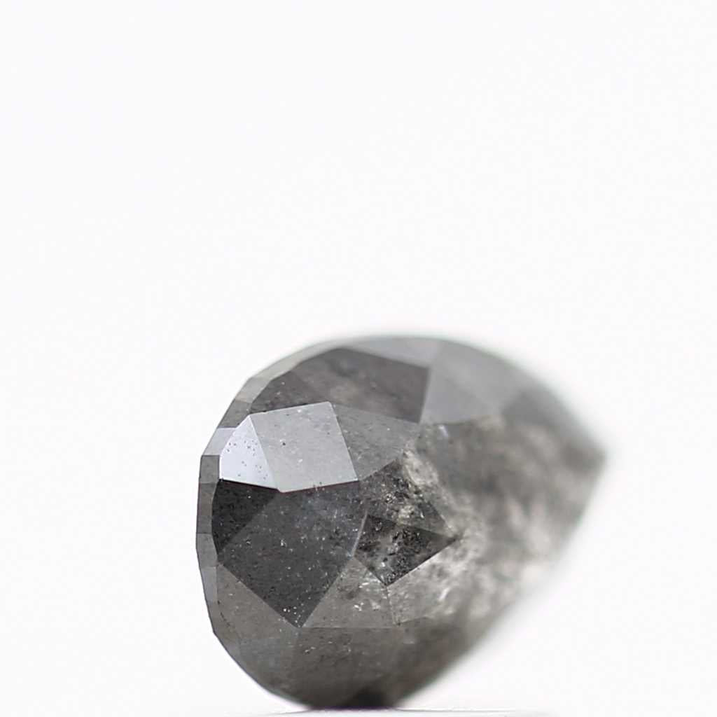 0.87 Carat Fancy Gray Natural Diamond For Pear Diamond Solitaire Ring