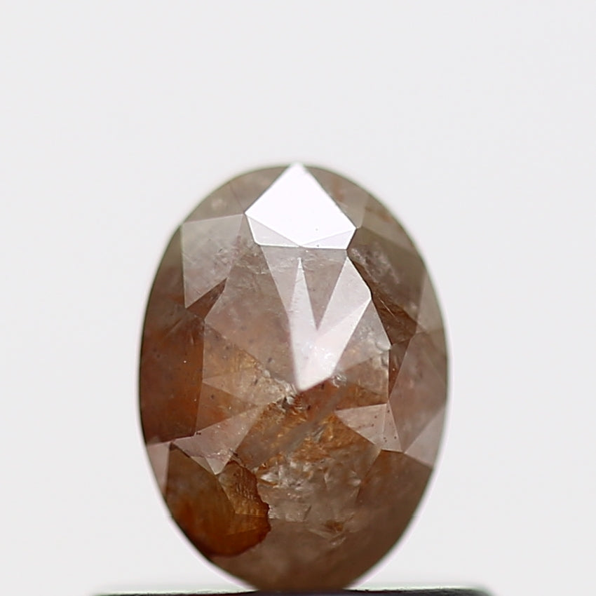 0.87 Carat Rose Cut Oval Brilliant Natural Loose Diamond 5.9 MM