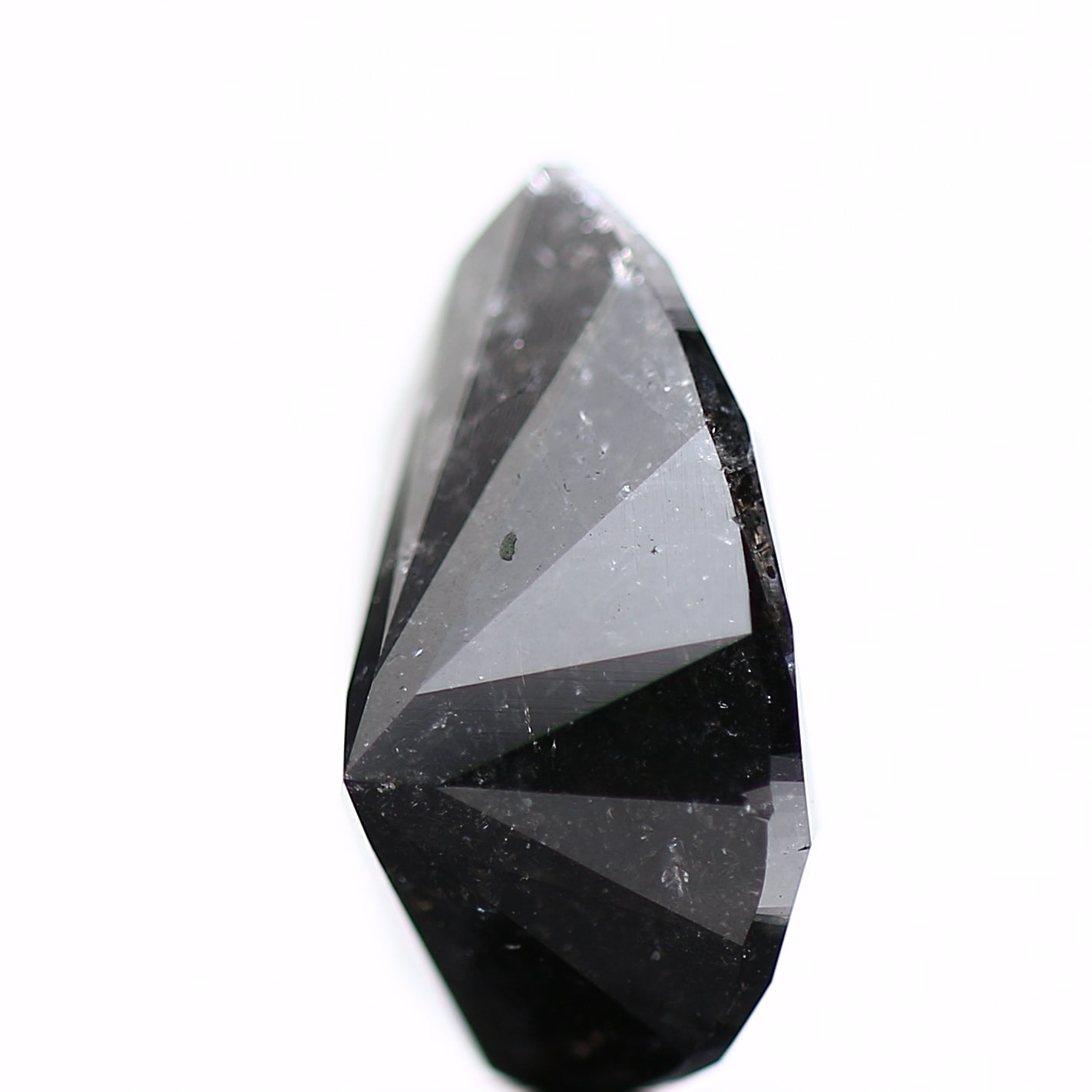3.26 Carat Natural Pear Celestial Black Diamond For Design Ring