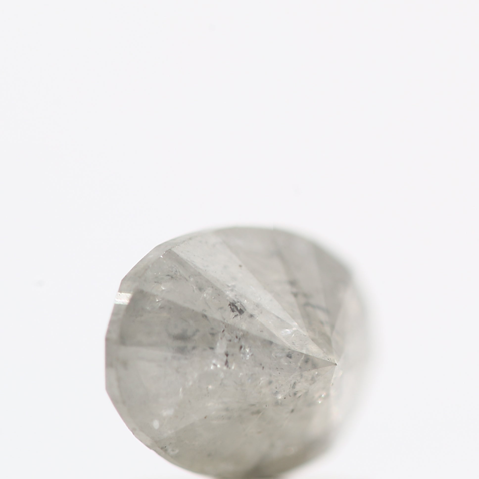 1.37 Carat Brilliant Cut Oval Salt and Pepper Diamond 8.45 MM