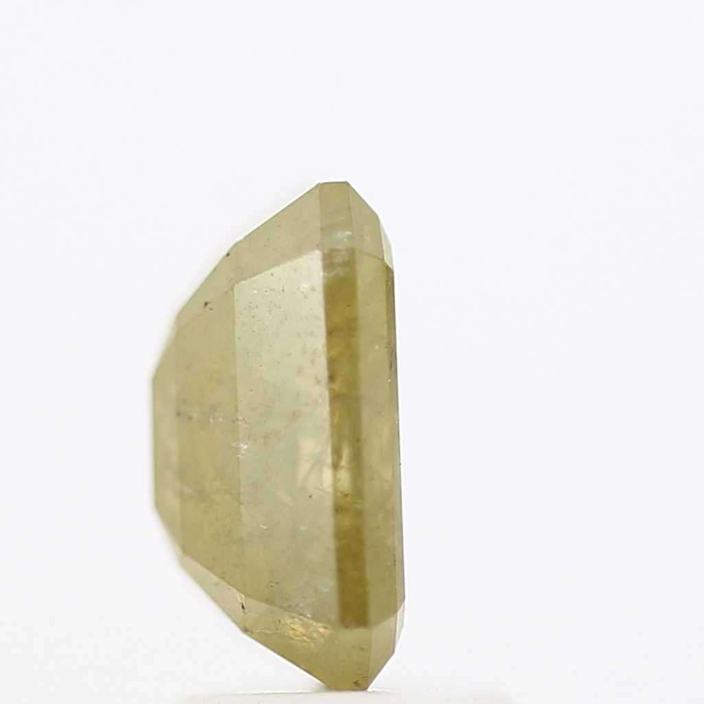 2.21 Carat 8.40 MM Natural Yellow Emerald Cut Salt and Pepper Diamond - Blackdiamond