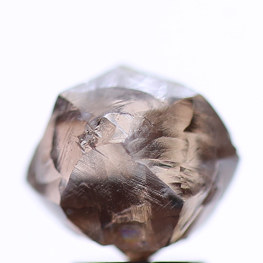 3.97 Carat Natural Fancy Pinkish Brown Rough Diamond 7.49 MM