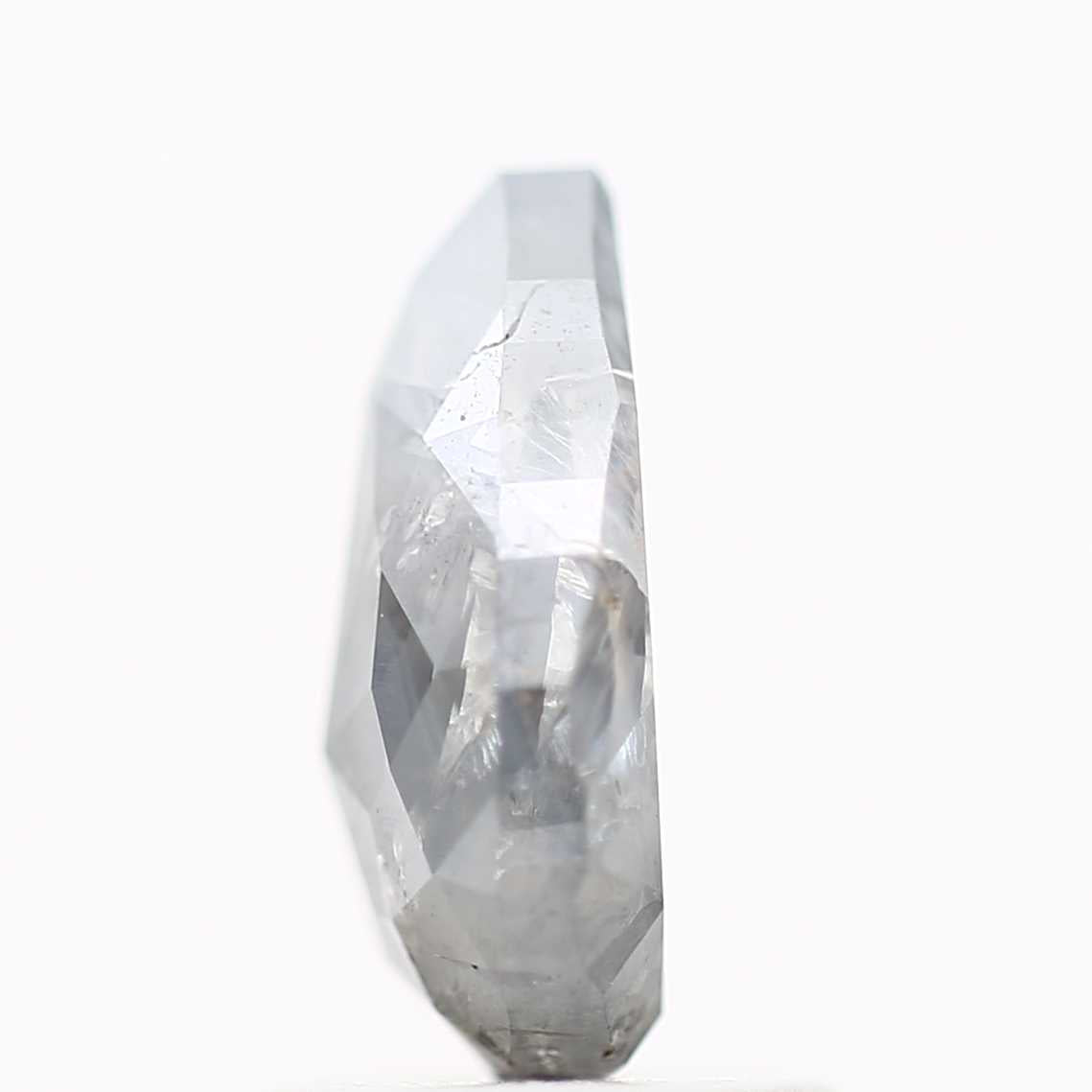 1.46 Carat Natural Icy Salt and Pepper Pear Diamond