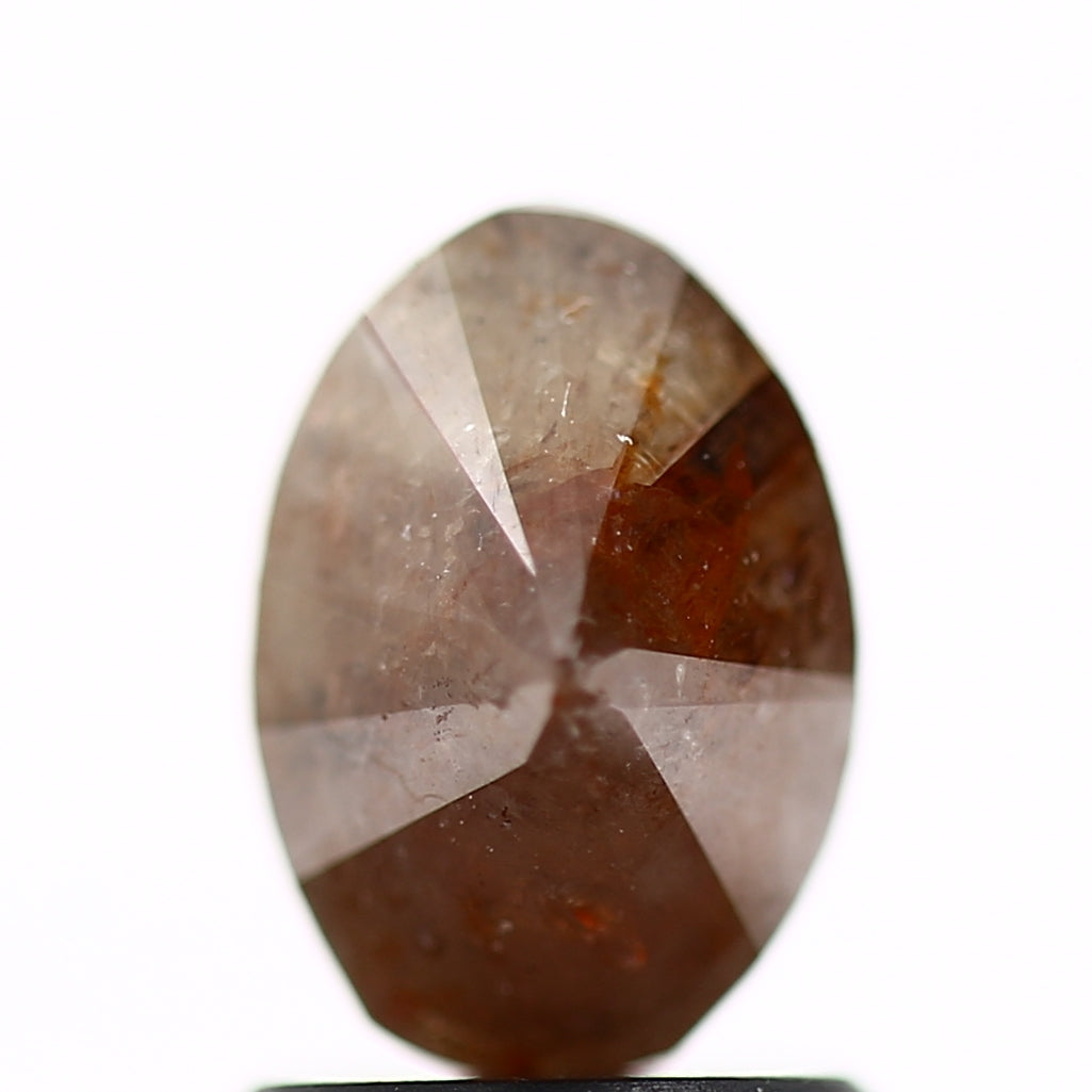 1.30 Carat Design Oval Salt Pepper Diamond Ring 7.93 MM