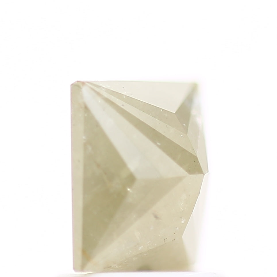 1.24 Carat 6.33 MM Natural Rustic Princess Cut Salt and Pepper Diamond - Blackdiamond
