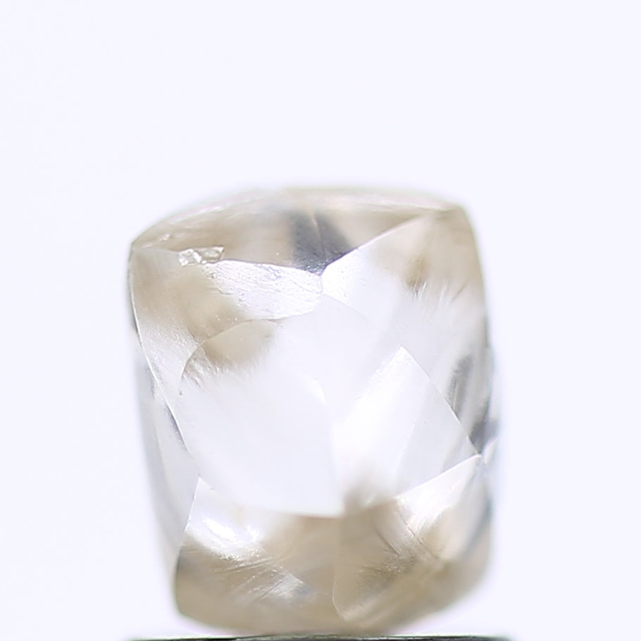 1.91 Carat Natural Clear Light Brown Rough Diamond 7 MM