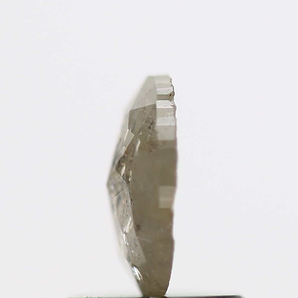 0.58 Carat Oval Natural Raw Salt and Pepper Diamond 6.80 MM