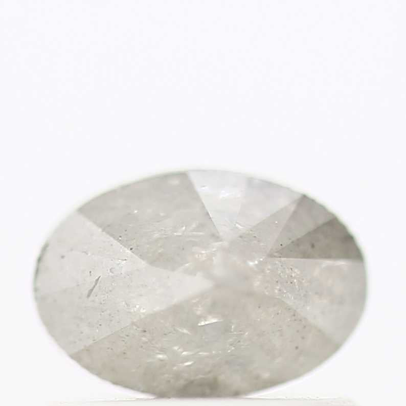 0.70 Carat Oval Cut Icy Gray Natural Loose Diamond 6.10 MM