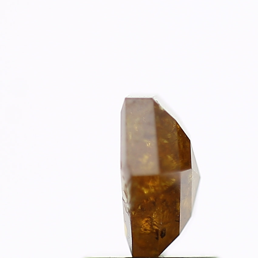 1.19 Carat Fancy Yellow Hexagon Salt and Pepper Diamond 7.9 MM