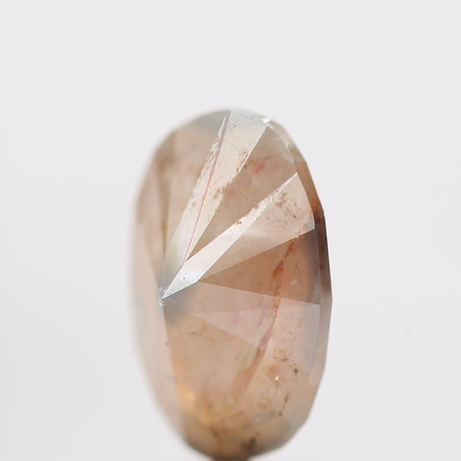 1.57 Carat Natural Oval Cut Orange Rustic Diamond 8.90 MM