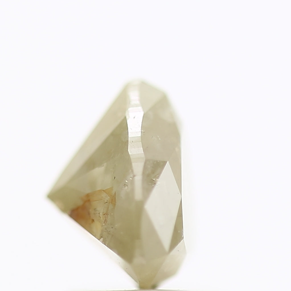 1.54 Carat Natural Trillion Cut Gray Salt And Pepper Diamond 6.99 MM