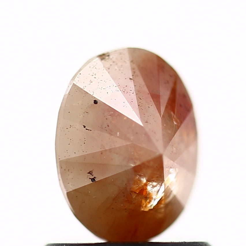 0.87 Carat Natural Orange Oval Diamond 6.50 MM