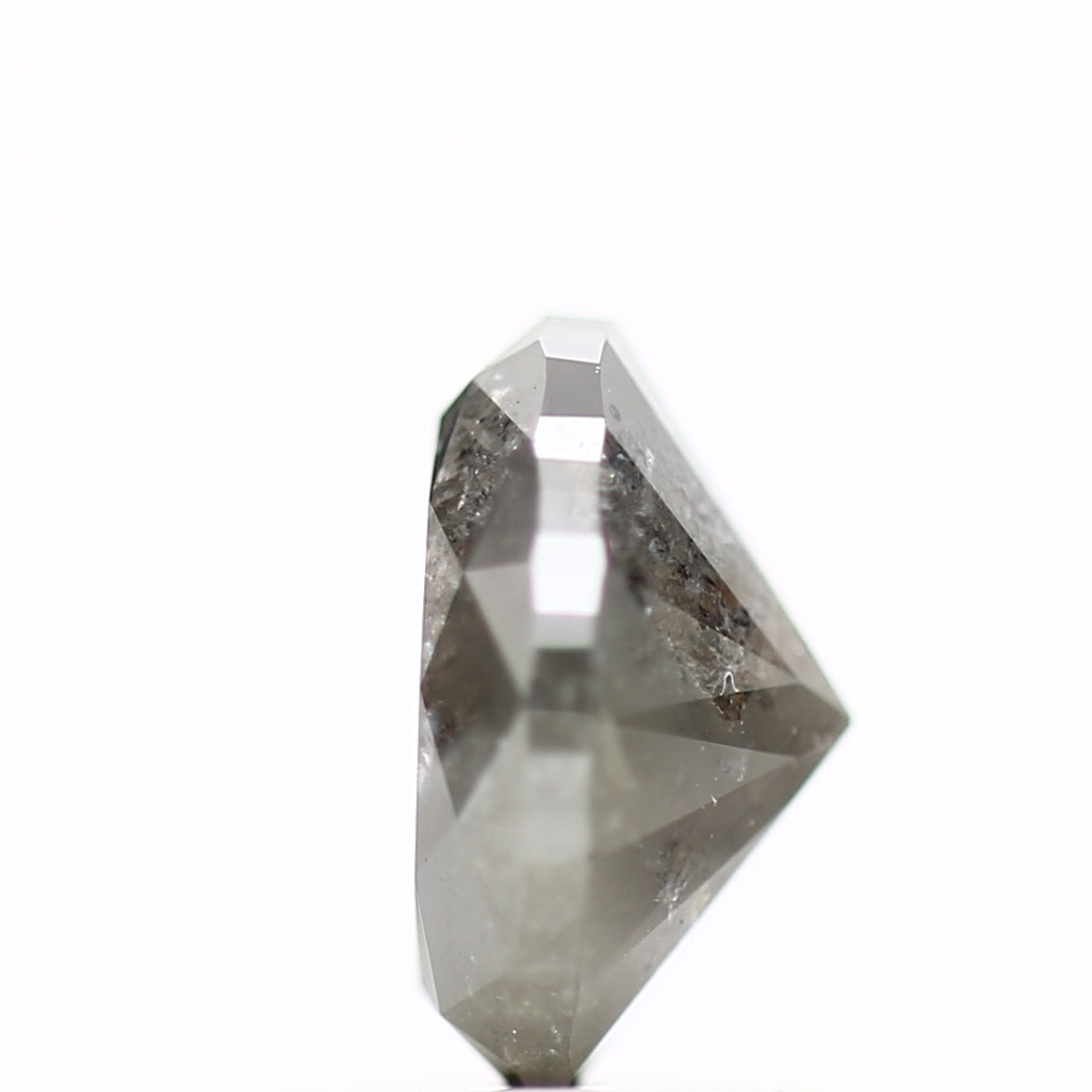 1.50 Carat Oval Shape Diamond For Gray Salt and Pepper Ring 7.95 MM