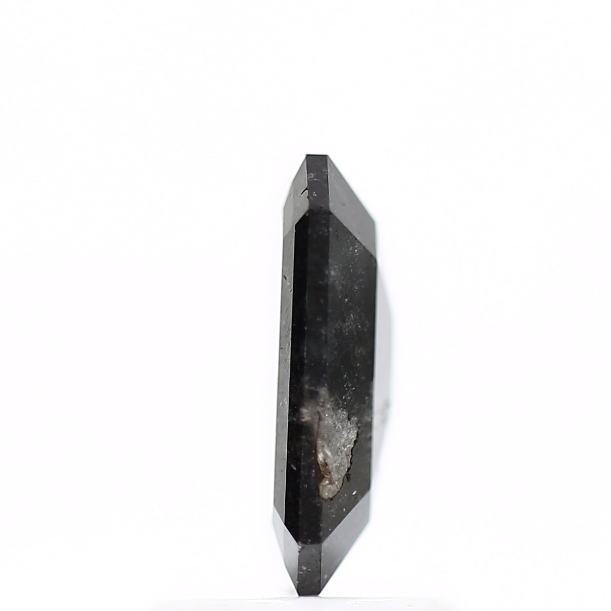 1.11 Carat 8.20 MM Natural Black Emerald Salt and Pepper Diamond - Blackdiamond