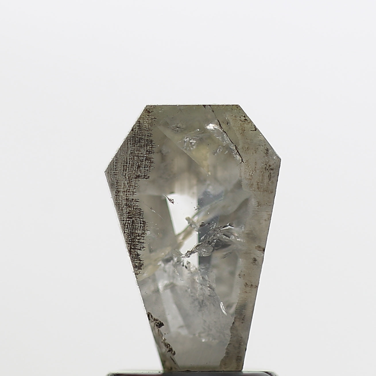 1.20 Carat 8.80 MM Gray Coffin Cut Salt and Pepper Diamond
